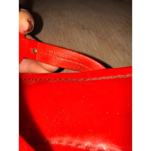 Tory Burch patent leather miller thong sandal in blazing red size 9 - Picture 10 of 12